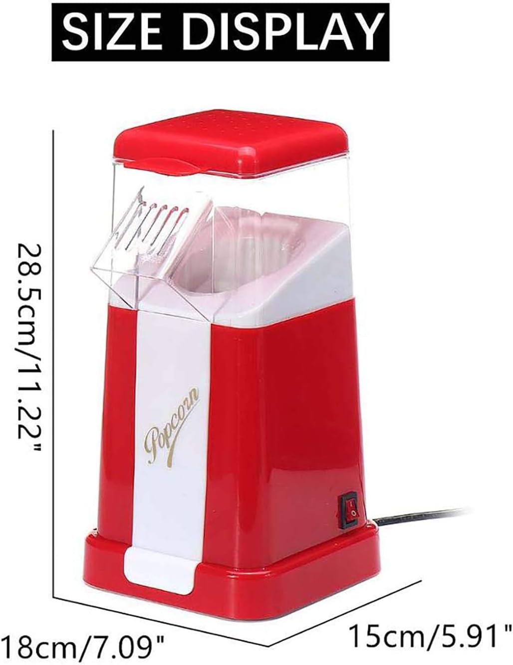 Crispetera electrica maquina palomitas